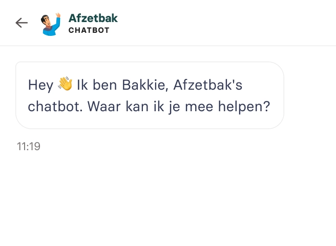 Chatbot Afzetbak / Afvalmaatjes