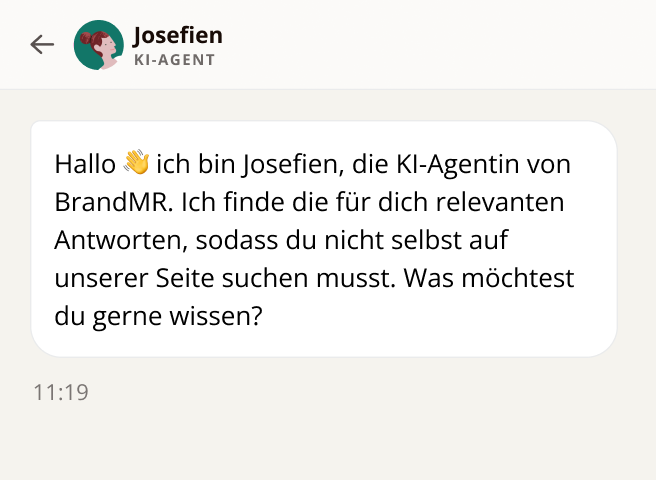 AI Agent Josefien von BrandMR AI Agent Josefien von BrandMR