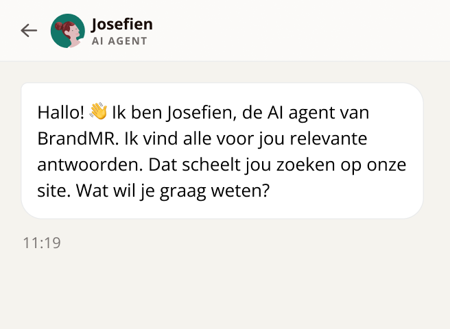 AI Agent Josefien van BrandMR AI Agent Josefien van BrandMR