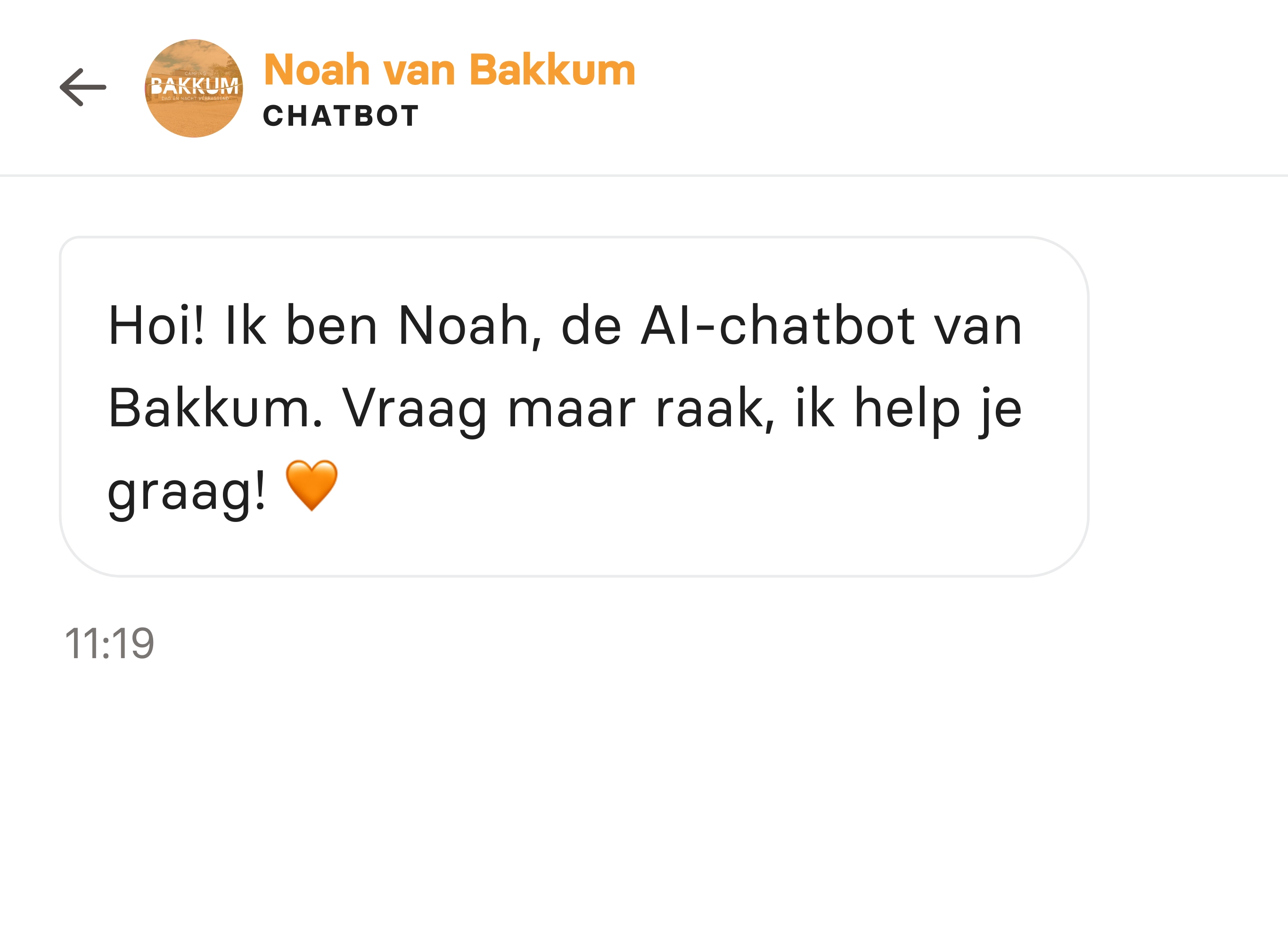 Chatbot Kennemer Duincampings