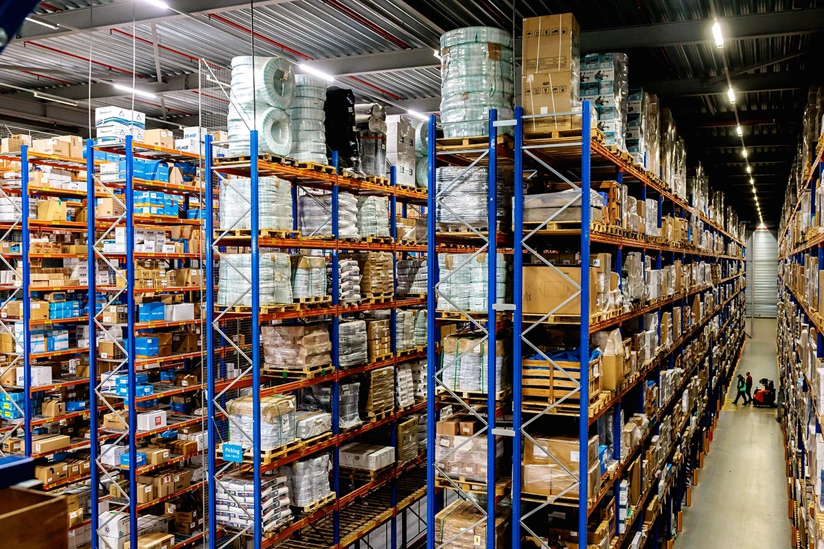 The stockroom of MegaGroup The stockroom of MegaGroup