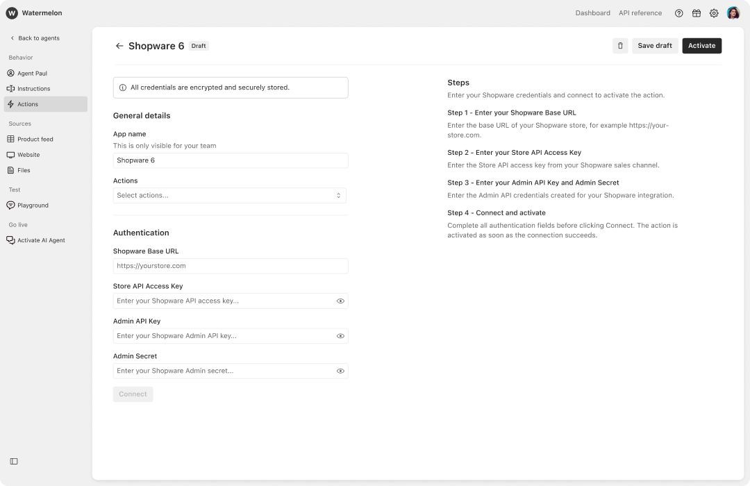 Shopware 6 integration